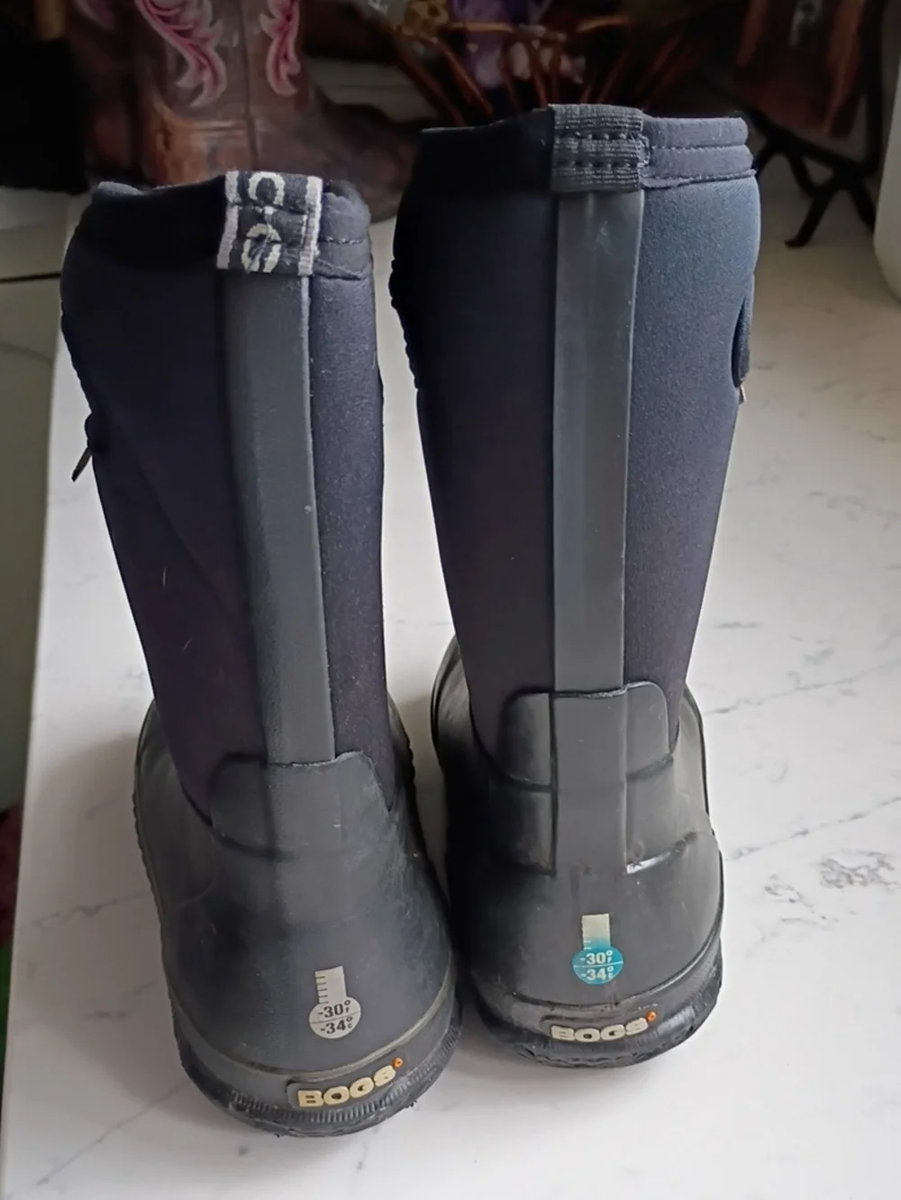 Bogs Waterproof Black Waterproof Neoprene Rain Boots